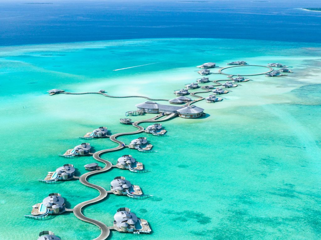 Vista aerea delle Maldive
